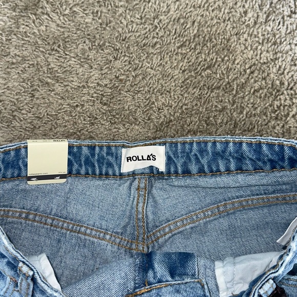 NWT Rolla's Women's High Rise Distressed Elle Vanessa Worn Straight Jeans - Picture 6 of 9